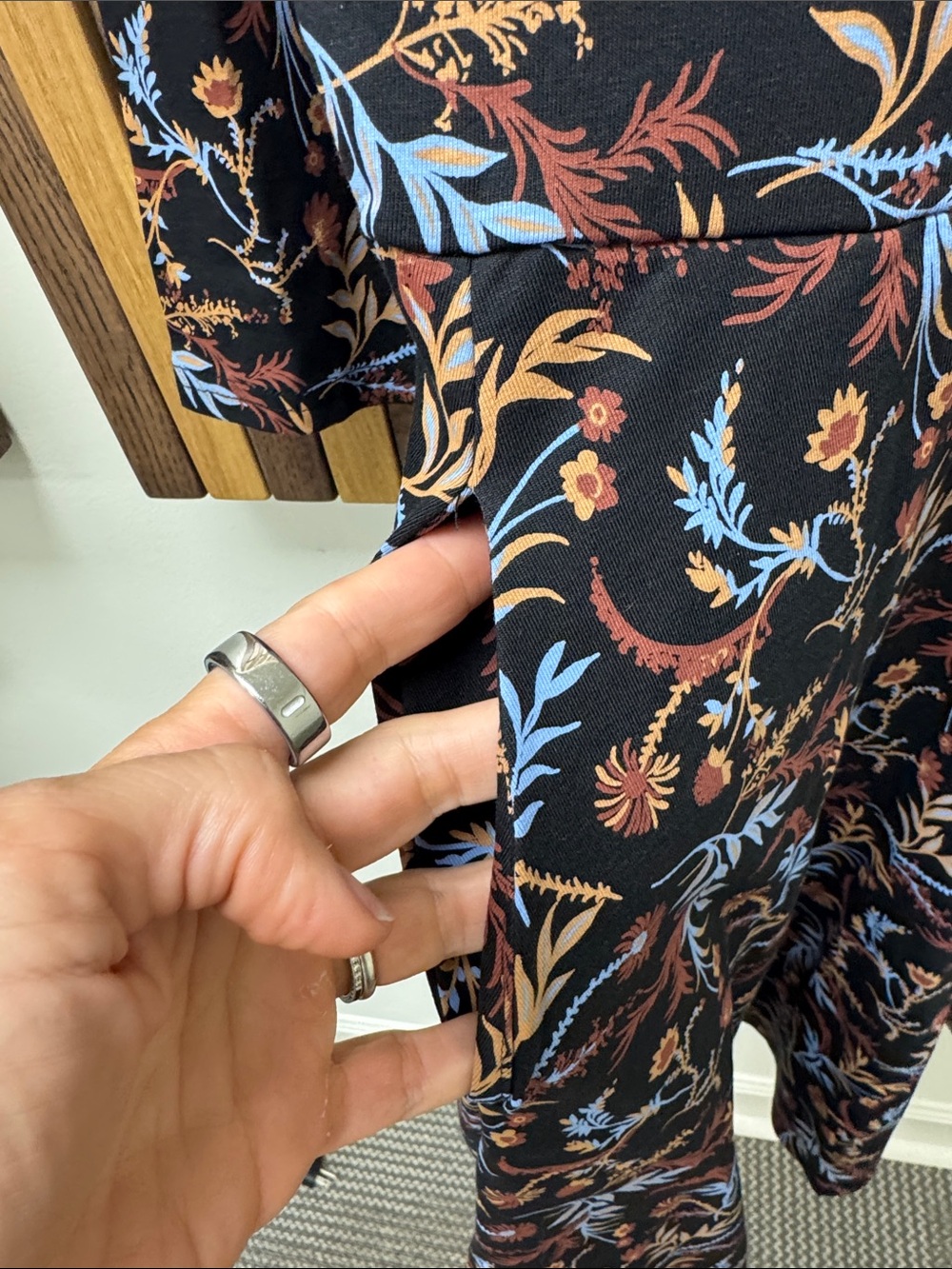 NWOT Pact Fit & Flare Floral Party Midi Dress, size XS - Picture 4 of 6